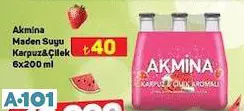 AKMİNA MADEN SUYU KARPUZ&ÇİLEK 6X200 ML